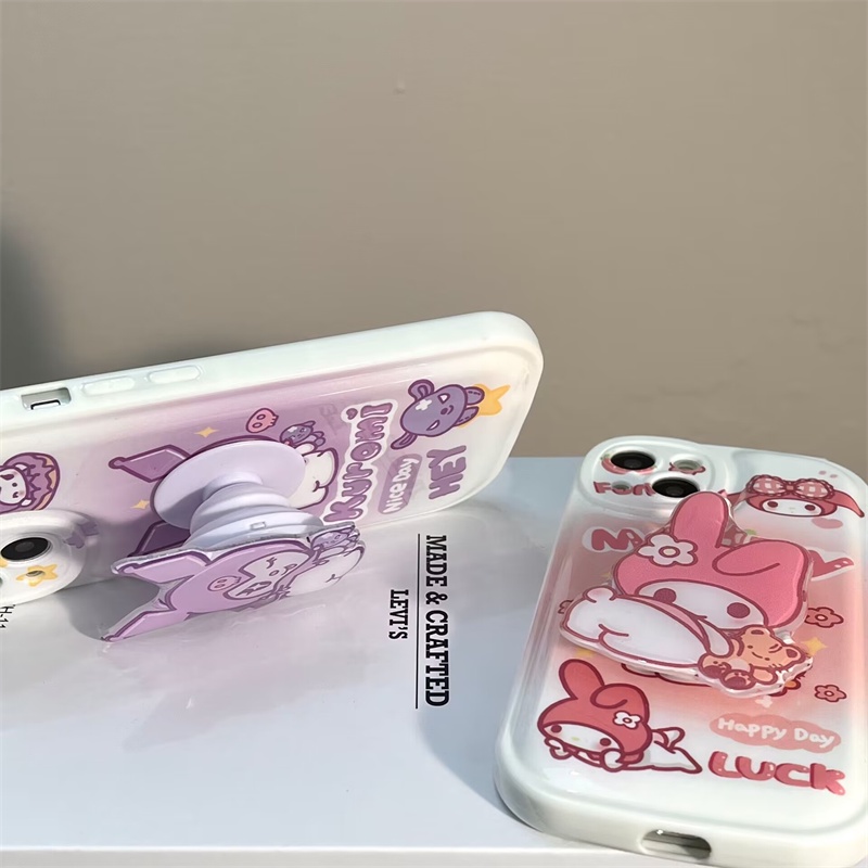 Ốp Điện Thoại Cao Cấp Có Giá Đỡ Hình Melodi Kuromi 3D Cho Redmi K30 K40 Pro Note 9 9T 10 11 11T 5G