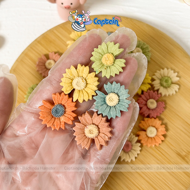 1 chiếc bánh bông hoa mài răng cho Hamster