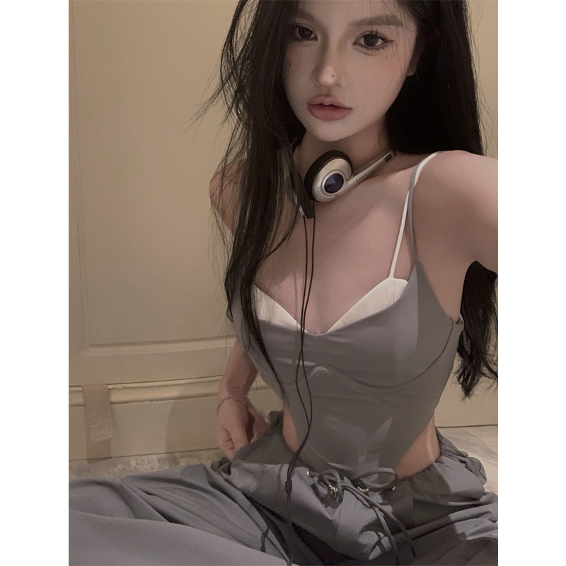 Áo Hai Dây Dáng Ôm Thời Trang Mùa Hè Quyến Rũ Cho Nữ