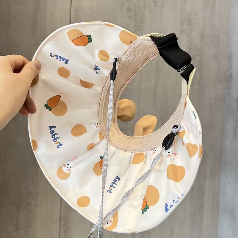 Mũ Lưỡi Trai Hở Chóp Che Nắng Họa Tiết Thỏ Thời Trang Mùa Hè Cho Bé