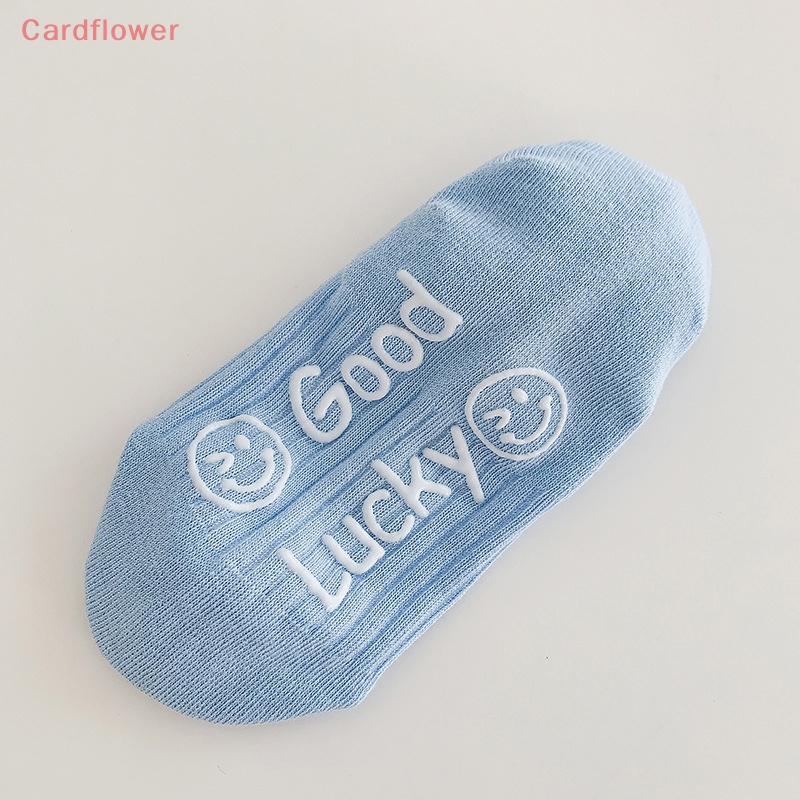 &lt; Cardflower &gt; Vớ Cotton Mỏng Màu Kem In Chữ Thoáng Khí Thời Trang Xuân Hè Hàng Mới Dành Cho Bạn Nữ