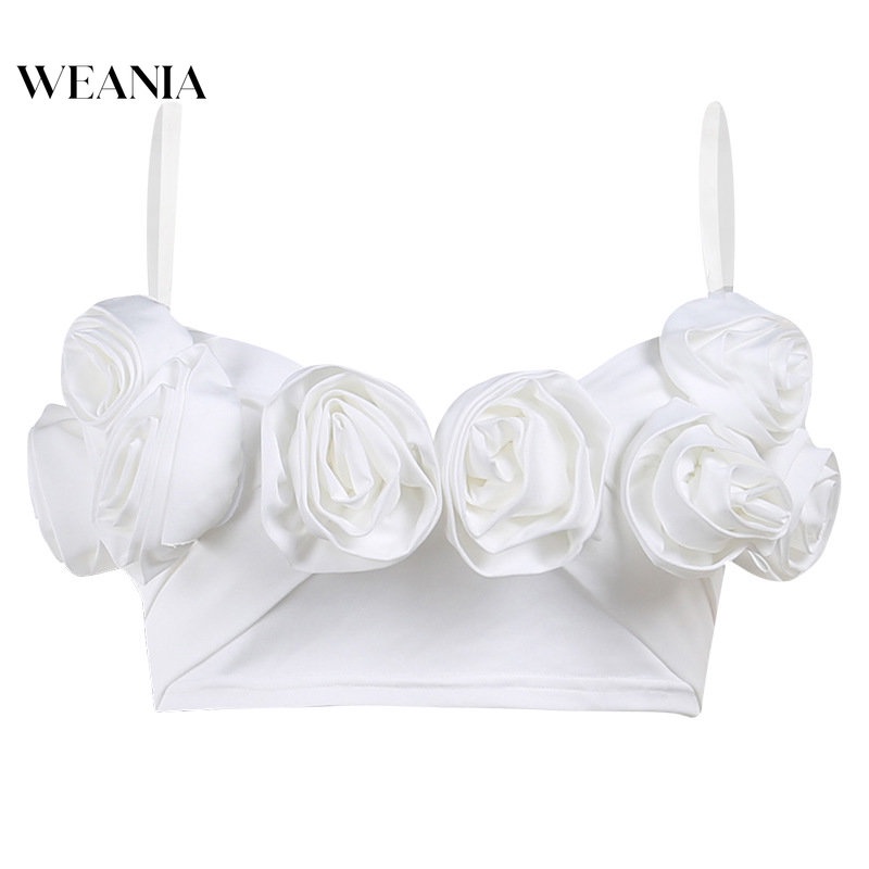 Áo Croptop Trễ Vai Cổ Khoét Sâu In Hoa Thời Trang Mùa Hè Cho Nữ