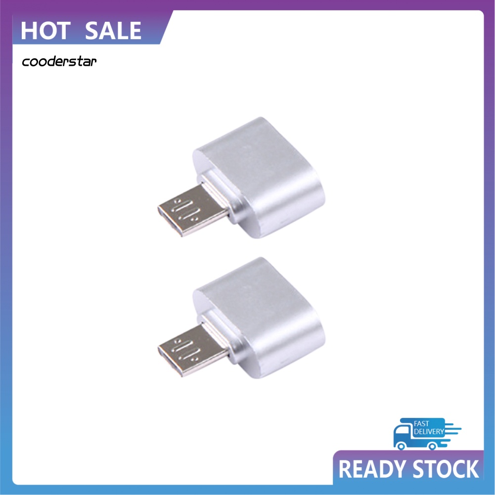Set 2 Đầu Chuyển Đổi Micro USB Sang USB 2.0 OTG Cho Điện Thoại Android / Máy Tính Bảng