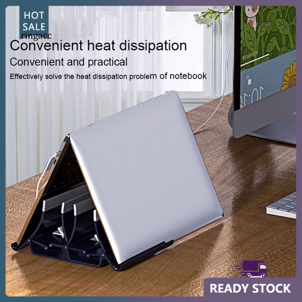 Giá Đỡ Laptop Bằng Silicon Hai Kẹp Chống Trượt Tiết Kiệm Không Gian Đa Năng