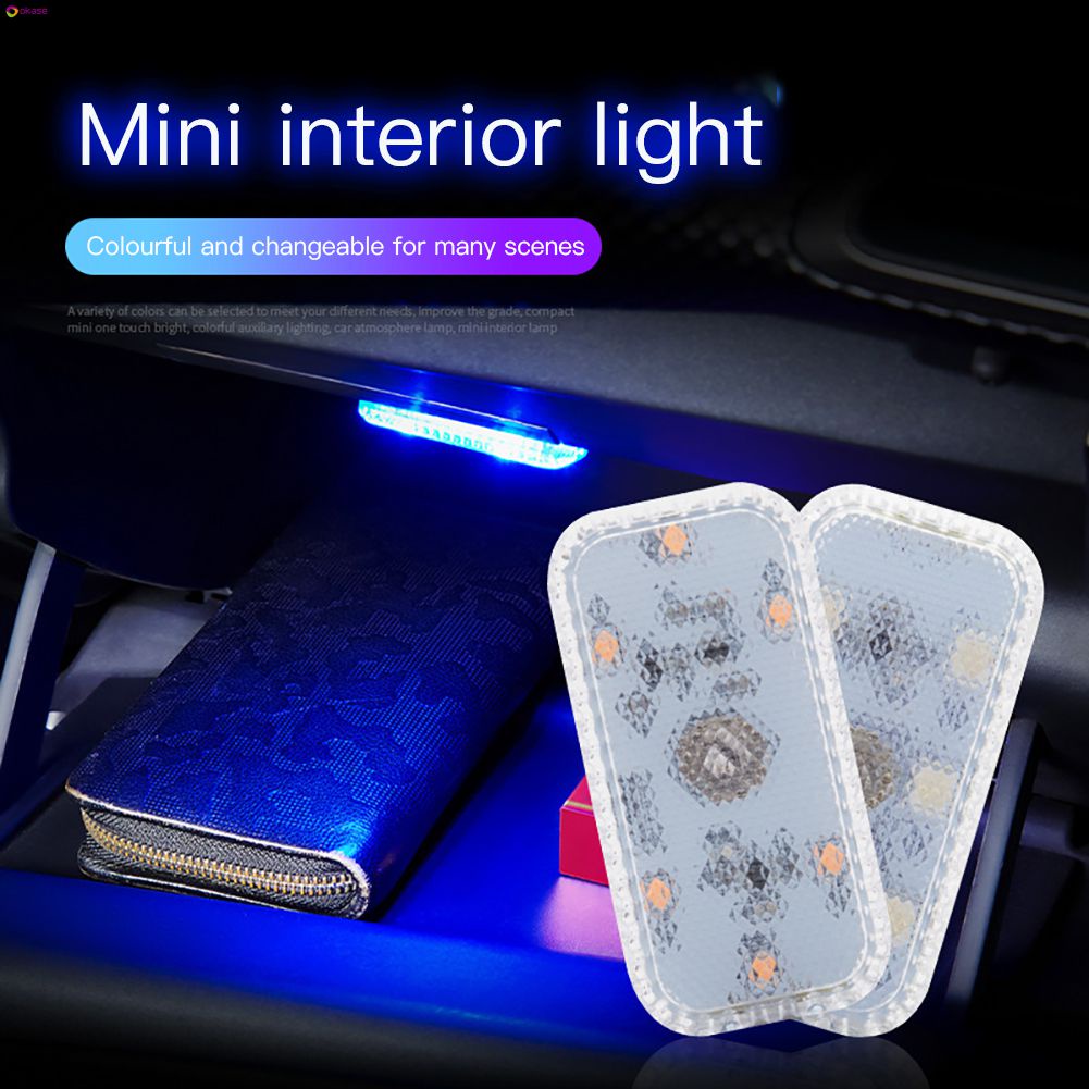 Đầy Màu sắc ánh sáng xe USB sạc cảm ứng ánh sáng ánh sáng đọc sách ánh sáng mái khẩn cấp ánh sáng dẫn khí bầu không khí cảm ứng ánh sáng cảm ứng okase