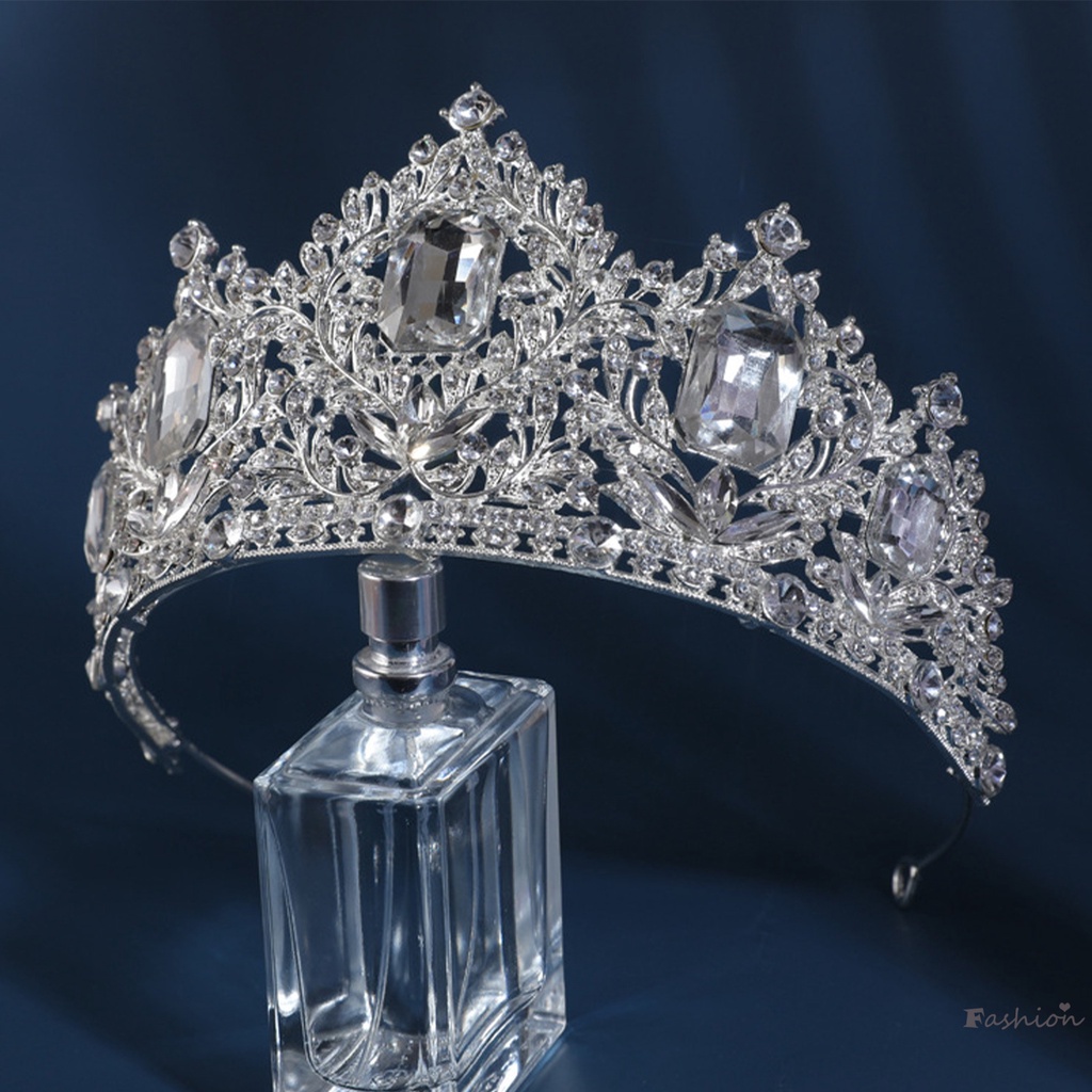Vương Miện Đính Đá Lấp Lánh Trang Trí Cô Dâu