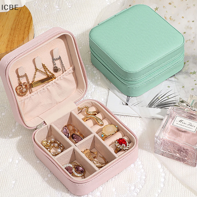 Hộp Đựng Trang Sức Bằng Da Thiết Kế Nhỏ Gọn Tiện Dụng