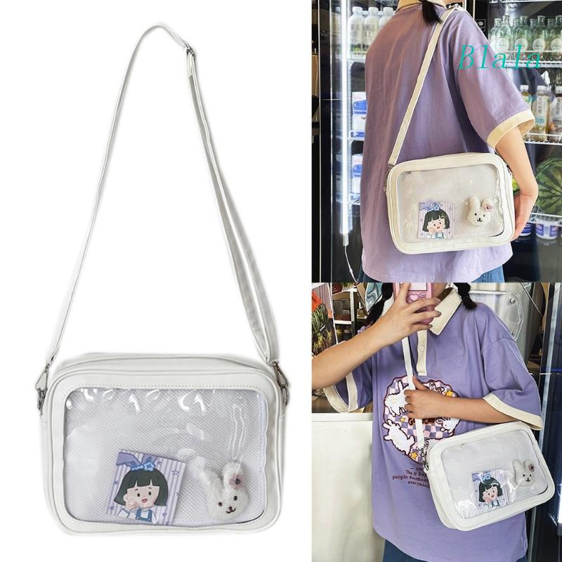 Túi Đeo Chéo Trong Suốt Phong Cách Harajuku Nhật Bản