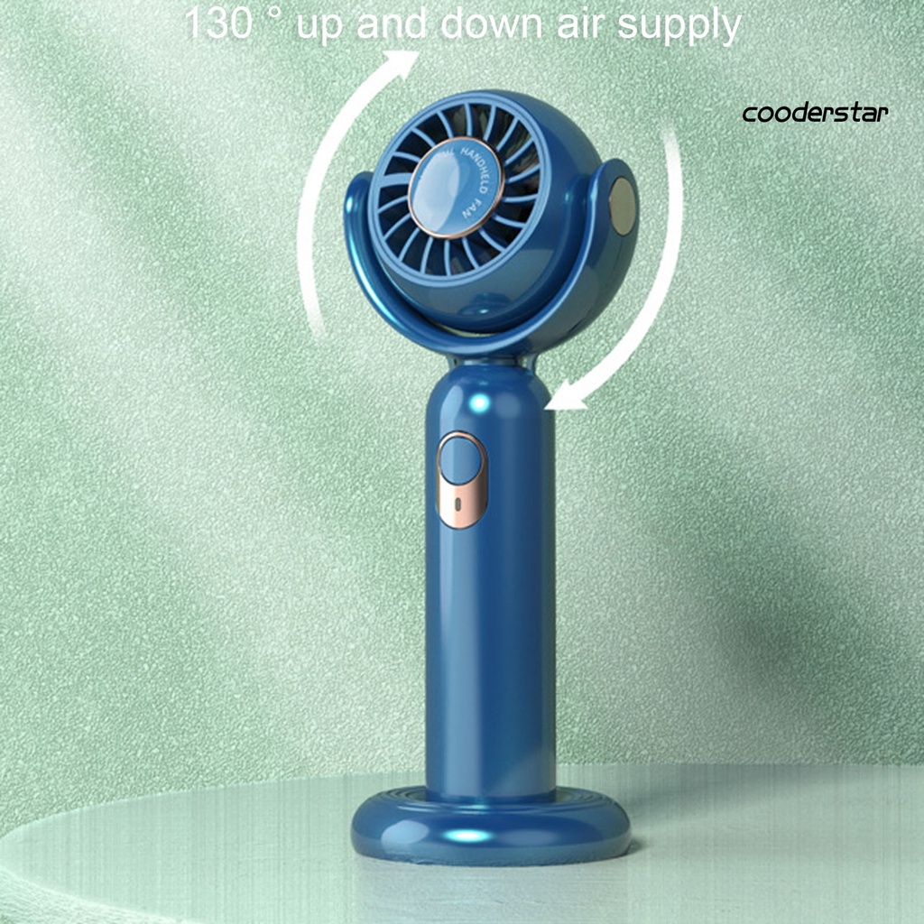 Quạt Làm Mát Cầm Tay 1200mAh Có Dây Đeo Đầu Lắc Tiếng Ồn Thấp Có Thể Sạc Lại Bằng Cổng USB