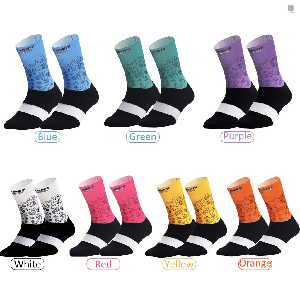 Vớ Thể Thao Thoáng Khí Chống Ẩm In Họa Tiết Độc Đáo Thời Trang Cho Nam Và Nữ