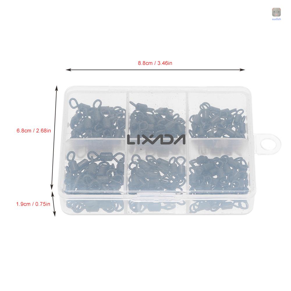 Bộ 150 Phụ Kiện Cho Máy In Lixada 150pc / lot 2# 3# 4# Móc Nối Xoay Câu Cá Chuyên Dụng