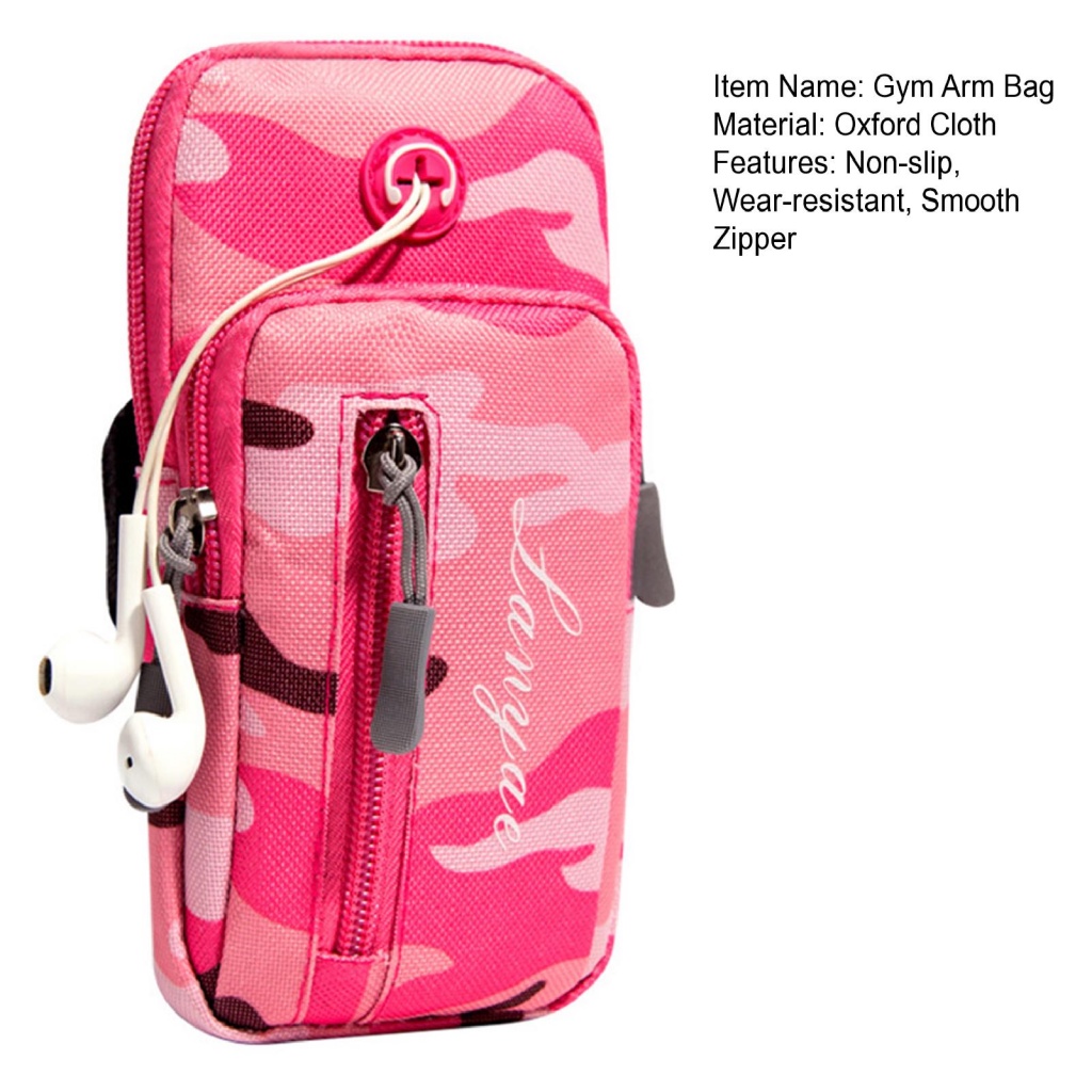 Túi Đựng Điện Thoại Đeo Cánh Tay Có Khóa Kéo Đa Năng Chống Văng Cho giaur1.br