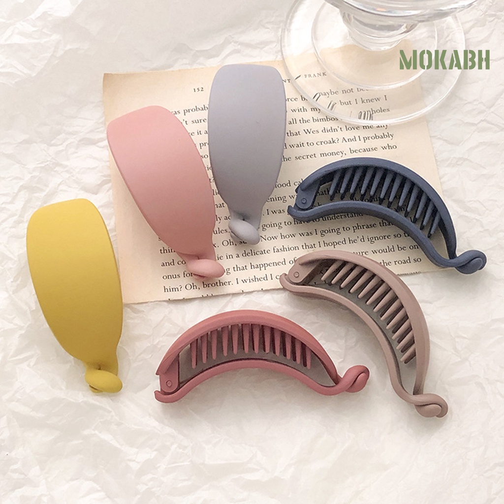 Kẹp Tóc Hình Quả Chuối Màu Sắc Ngọt Ngào Phong Cách Hàn Quốc