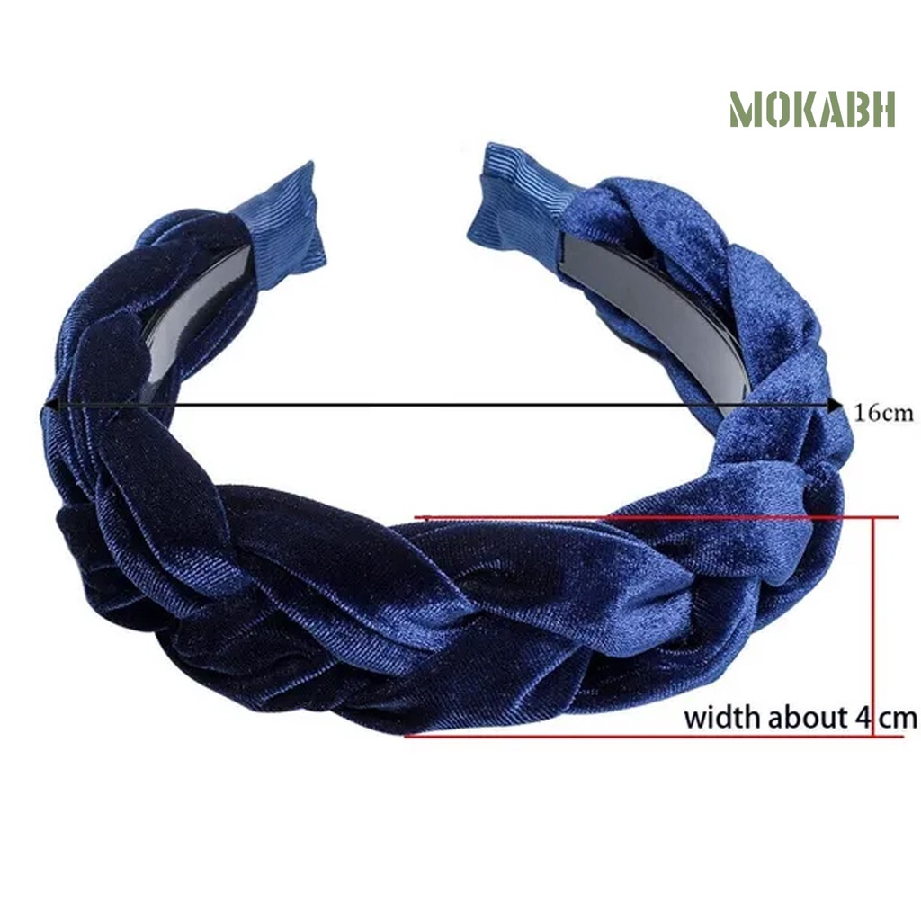 Băng Đô Thắt Nút Bằng Xốp Chống Trượt Màu Sắc Trơn Phong Cách Hàn Quốc Dành Cho Nữ