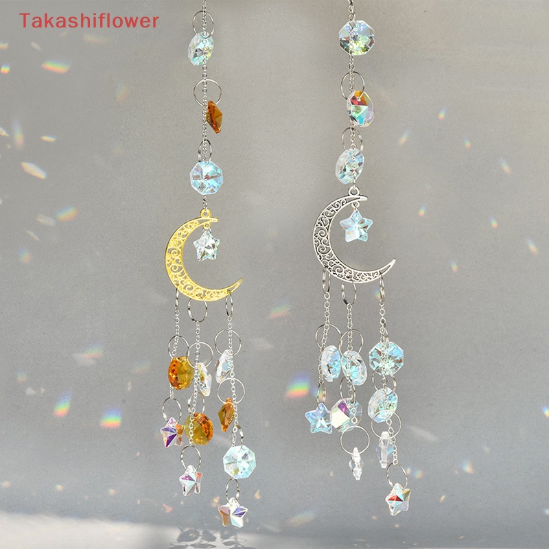 1 Dreamcatcher Hình Mặt Trăng Và Ngôi Sao Đính Kim Cương Giả