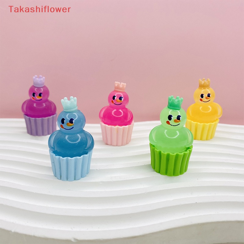 Set 2 Cốc Bánh Cupcake Mini Hình Vua Tuyết Dạ Quang Trang Trí Xe Hơi