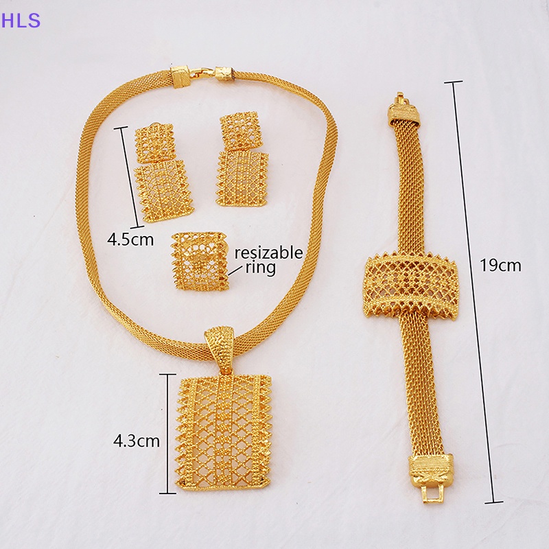 Bộ Trang Sức Màu Vàng Đồng Phong Cách Châu Phi Thời Trang Cho Nữ