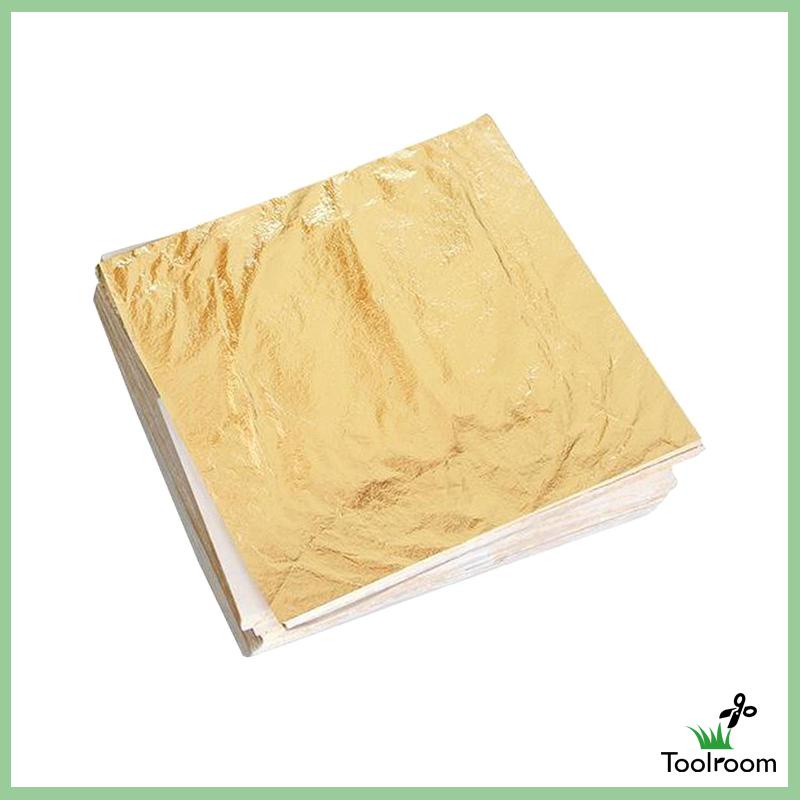 Set 100 Giấy Foil Màu Vàng Kích Thước 14x14cm
