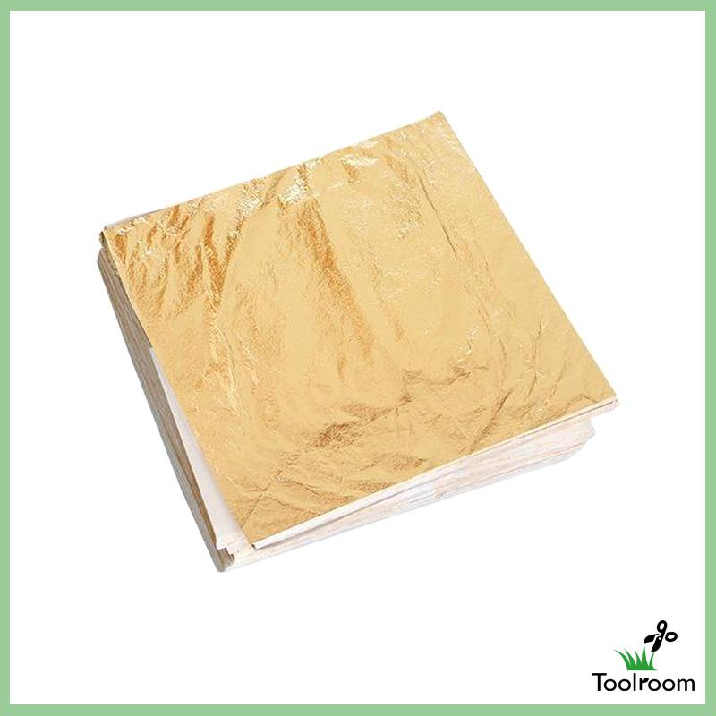 Set 100 Giấy Foil Màu Vàng Kích Thước 14x14cm