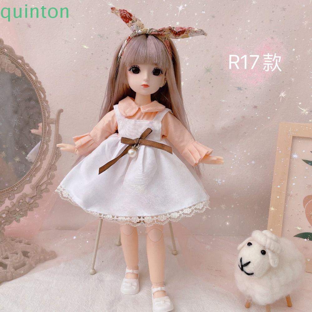 Búp Bê QUINTON Molly 30cm Mắt To Dễ Thương Kèm 13 Khớp Nối Có Thể Tháo Rời