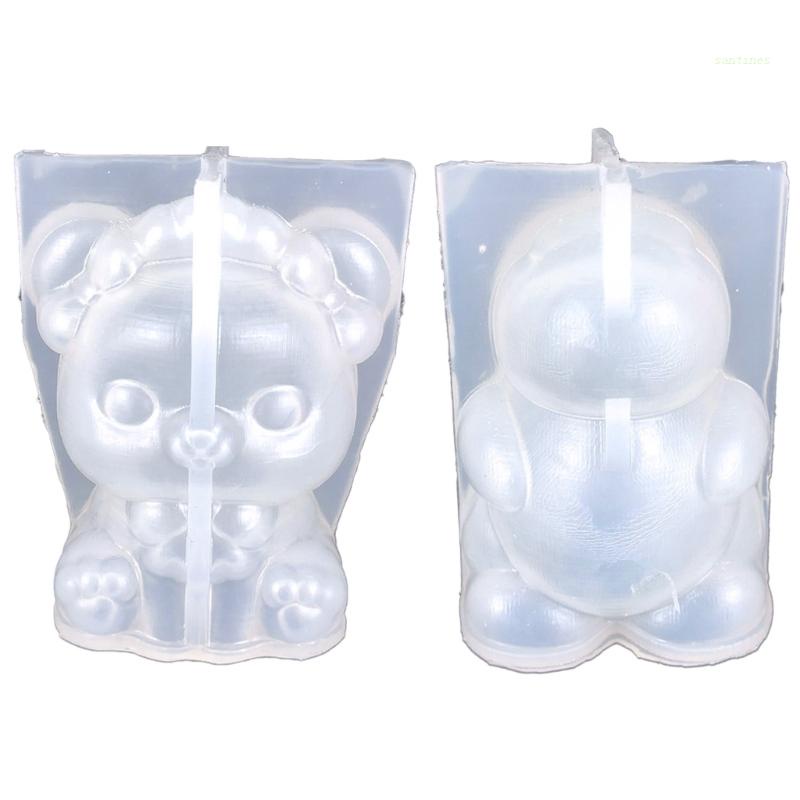 Khuôn Silicone Làm Xà Phòng Hình Khủng Long / Gấu Xinh Xắn