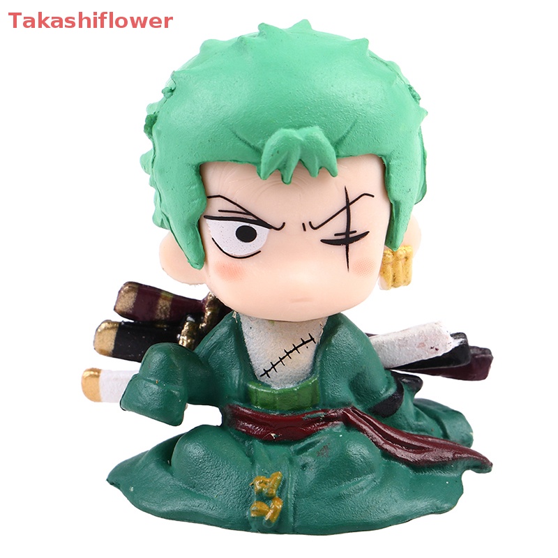 Set 4 Mô Hình Nhân Vật Hoạt Hình pirate king Trang Trí Xe Hơi