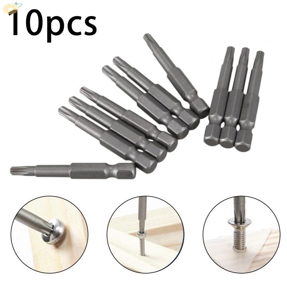 【VARSTR】10Pcs Torx T20 Screwdriver Bit Set with Magnetic Tip and 635mm Hexagon Handle Alloy Steel Build 50mm Long