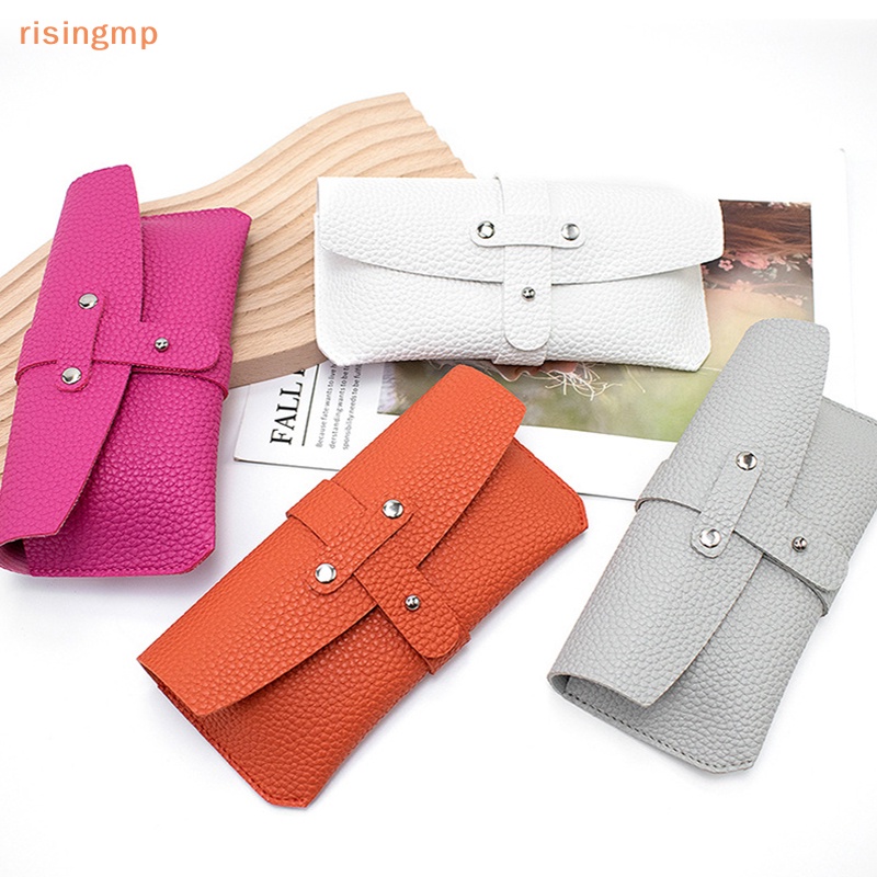 Hộp Đựng Mắt Kính Bằng Da Mềm Dạng Ví Dài Gấp Lại Được Thời Trang Dành Cho Bạn Nữ