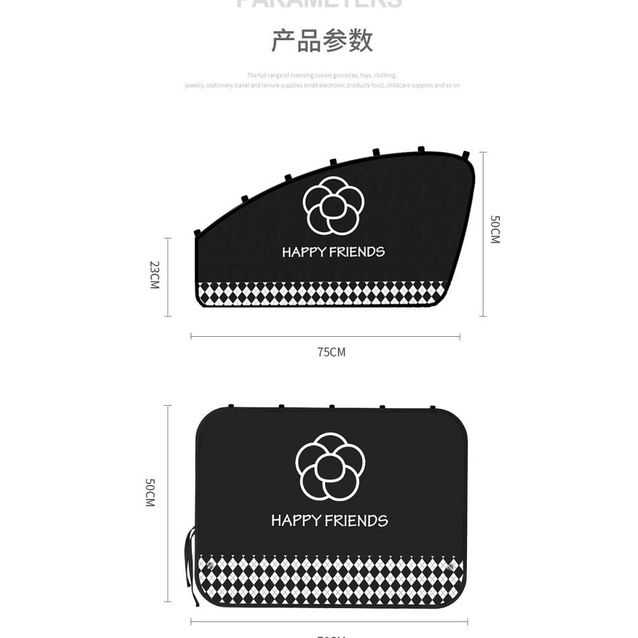 Auto Abat Vent Summer Magnetic Suction Sun Protection Thermal Insulation Side Window Privacy Light Shade Ladies for Car Interior Sunshade cvfx