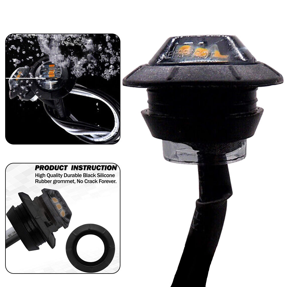 Bộ 10 Đèn LED 12V Màu Tím Chống Thấm Nước Và Bền Cho Xe Tải