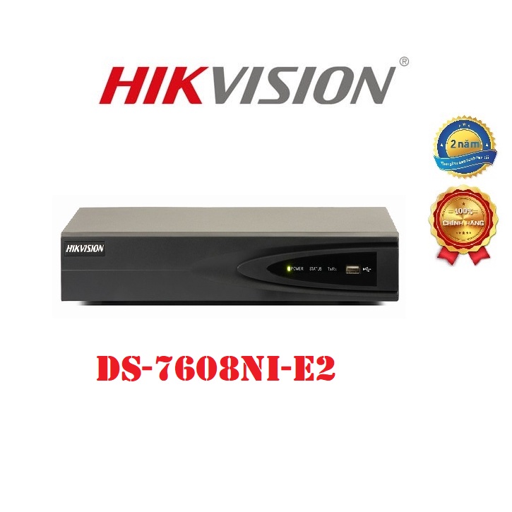 Đầu ghi hình camera IP 8 kênh HIKVISION DS-7608NI-E2 -Cam Kết Hàng Chính Hãng