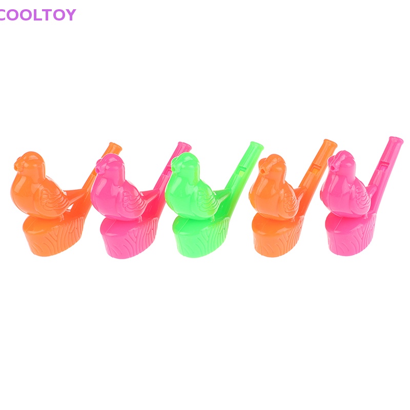 Cooltoy Bộ 5 Còi Thổi Nước Nhiều Màu Bằng Nhựa Tạo Tiếng Ồn Đồ Chơi Cho Chim