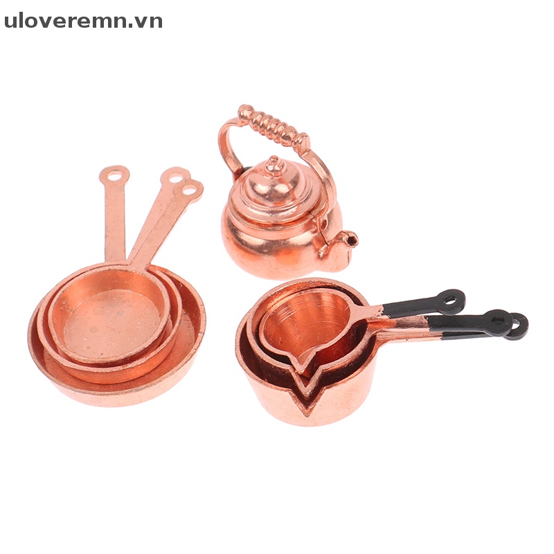 Mô Hình Nồi Chảo Chiên Tỉ Lệ 1: 12 Dùng Để Trang Trí Nhà Búp Bê