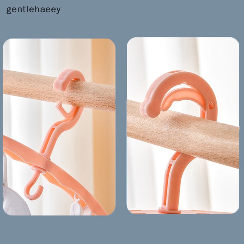 Móc Nhựa 6 Kẹp Phơi Vớ Chống Gió Tiện Dụng