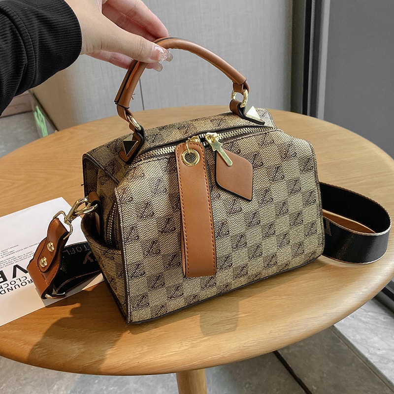 Ielgy Túi Đeo Chéo Hình Vuông Nhỏ Kẻ Sọc Caro Cao Cấp Đa Năng Thời Trang Thường Ngày Cho Nữ