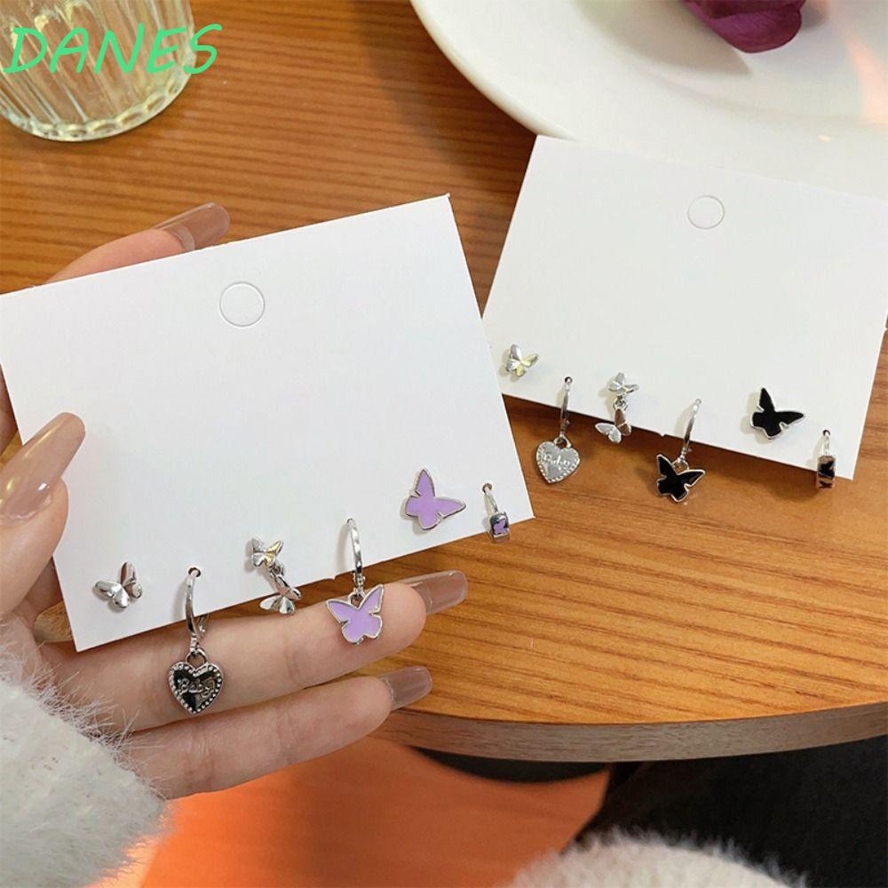 Bộ Khuyên Tai Hình Bướm Bằng Đồng Thời Trang Hàn Quốc