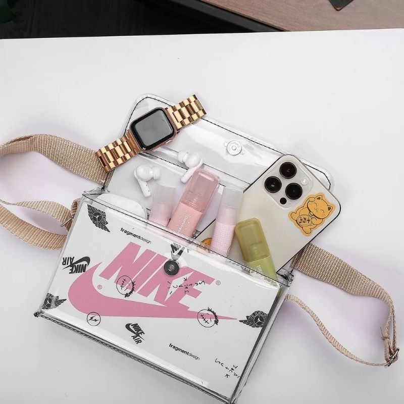 Túi Đeo Chéo Custom Nike Jordan Hộp Giày Mini, Bag Mini Đeo Vai Nam Nữ Dp