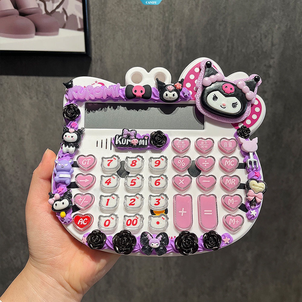 Máy Tính Báo Cáo Bằng Giọng Nói Kuromi HelloKitty Kích Thước Lớn Họa Tiết Hoạt Hình Sáng Tạo Cho Học Sinh
