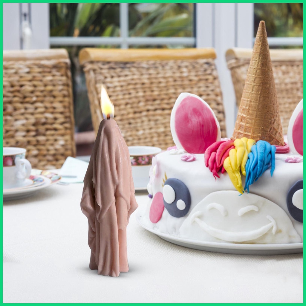 Khuôn Silicone Tạo Hình Làm Nến / Xà Phòng Hình Vô Diện 3D DIY