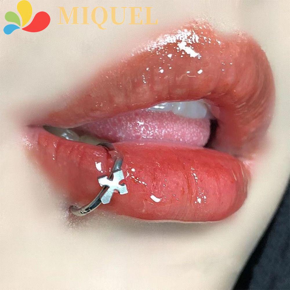 Sơn Móng Tay Trái Tim MIQUEL Sáng Tạo|Nhẫn Thép Titan Y2K Cho Nữ|Khuyên Xỏ Cơ Thể Thời Trang Cá Tính