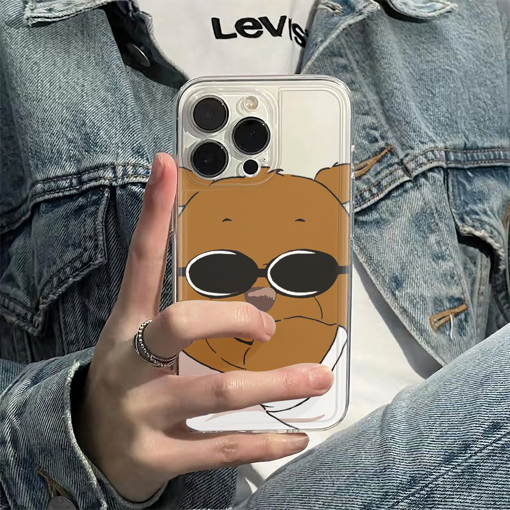 ✅Ốp Điện Thoại Mềm Chống Sốc In Hình Gấu Cho Iphone 11 78plus14promax 6In 12 13 QTB0