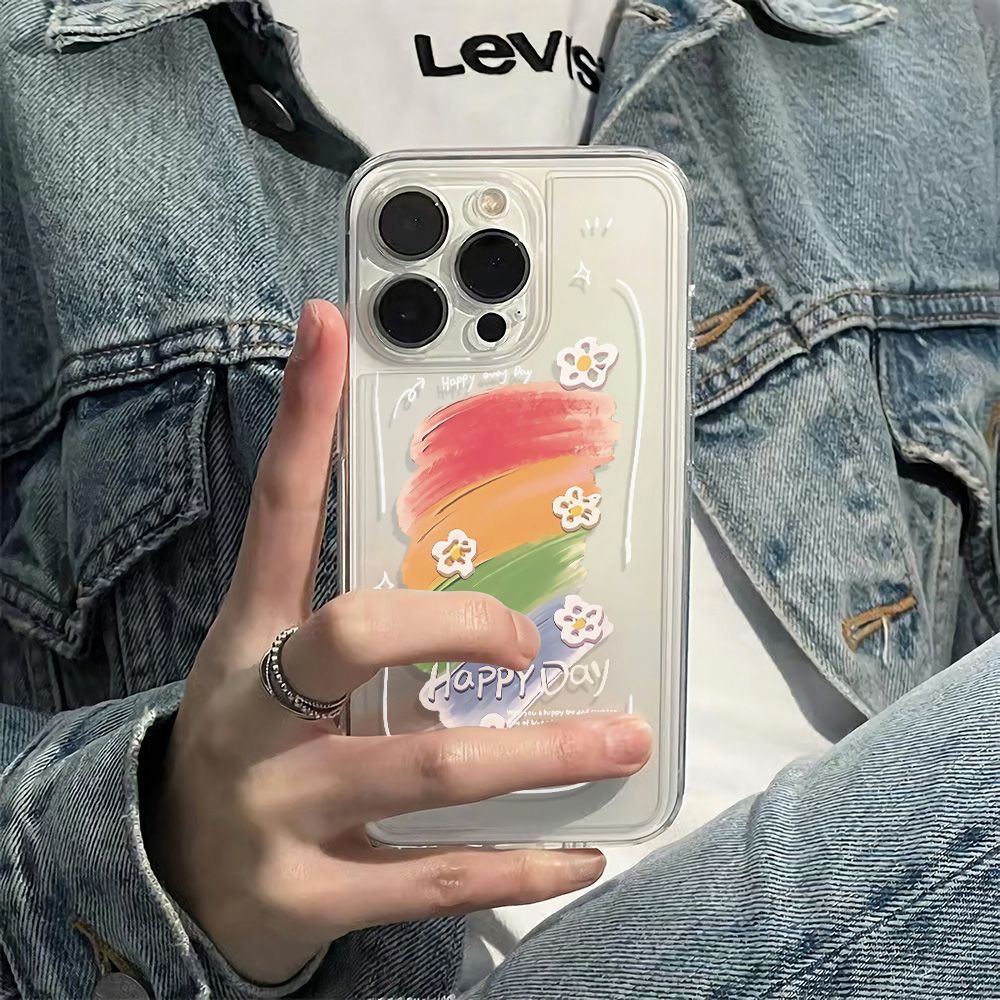 ✅Ốp Điện Thoại Mềm Chống Sốc In Họa Tiết Hoa 136In Cho Iphone 1178Max14Pro 12 plus