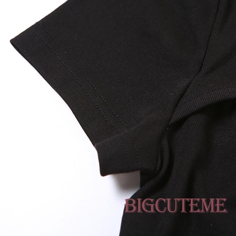 [] Áo Croptop Lệch Vai Màu Đen Thời Trang Mùa Hè Cho Nữ