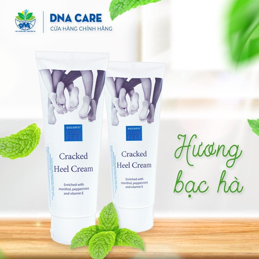 Kem bôi nứt gót chân ESCENTI làm mềm da chân tuýp 100ml