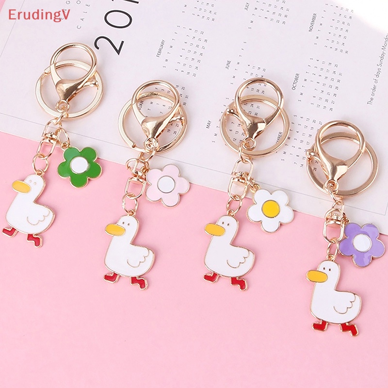[ErudingV] Móc Chìa Khóa / Ba Lô / Túi Xách Trang Trí Hình Vịt Hoạt Hình Dễ Thương [Mới]