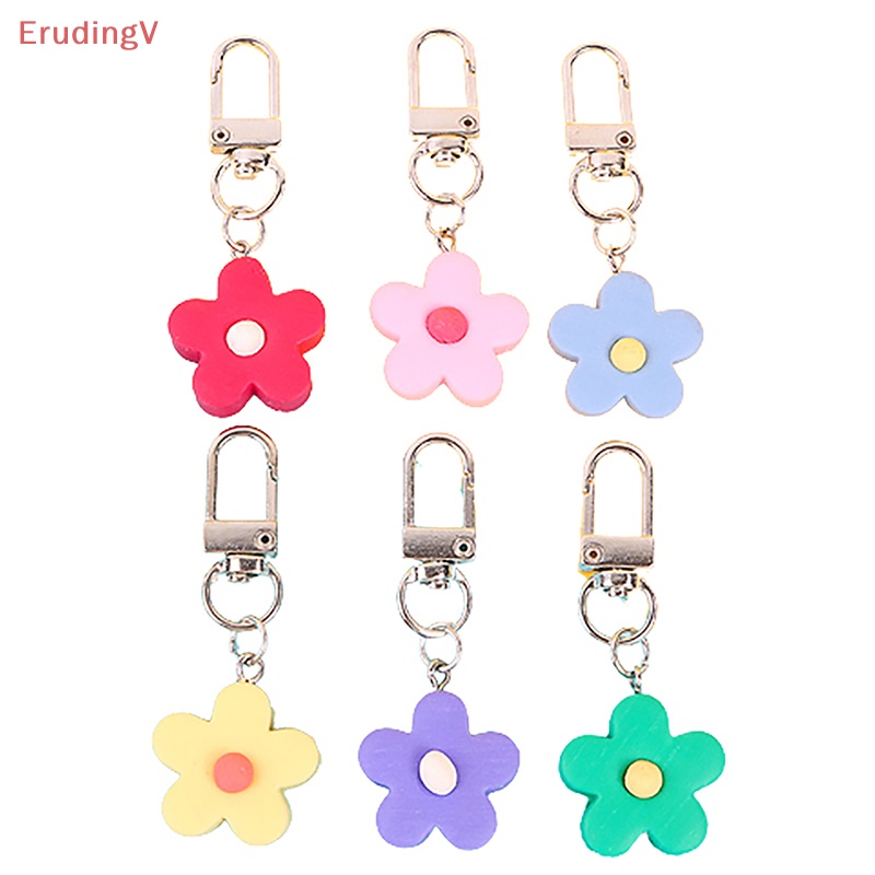 [ErudingV] Móc Khóa Ba Lô / Túi Xách Trang Trí Hình Hoa Màu Kẹo Dễ Thương [Mới]