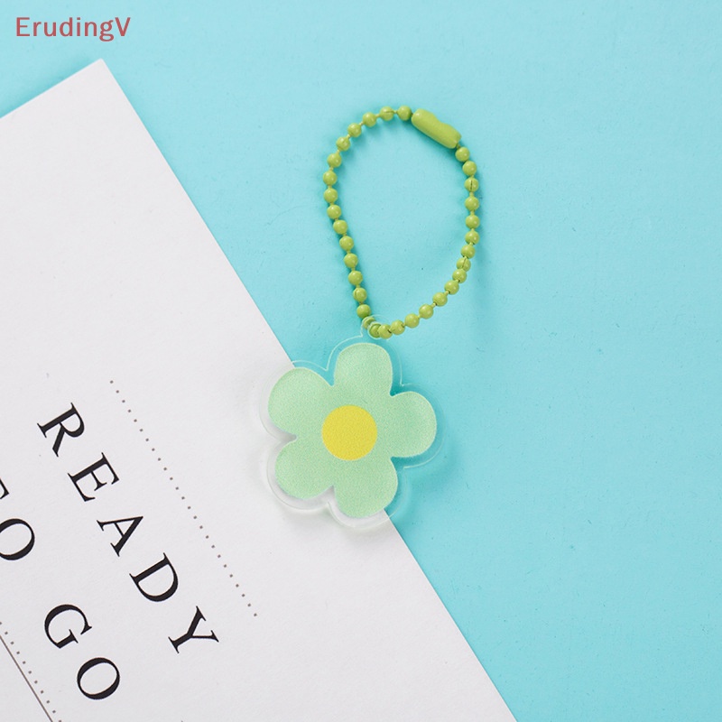 [ErudingV] Móc Chìa Khóa / Túi Xách Bằng Acrylic Hình Hoa Hướng Dương Màu Sắc Dễ Thương Sáng Tạo