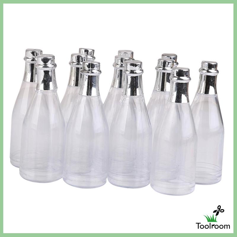 Bộ 12 Lọ Đựng Kẹo Trong Suốt Dùng Cho Tiệc Tùng / Nhà Tắm