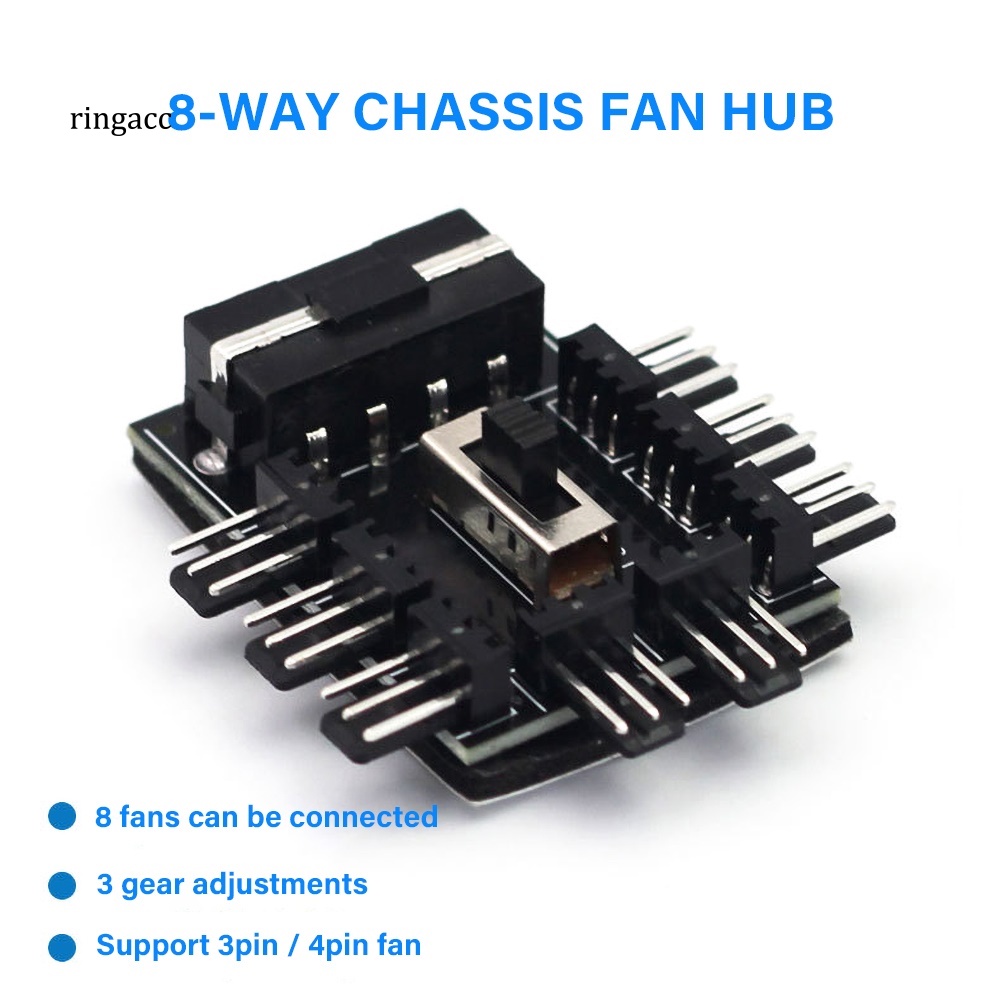 Bộ Chuyển Đổi Quạt Tản Nhiệt 2 Chiều 1 Sang 8 Cho Máy Tính