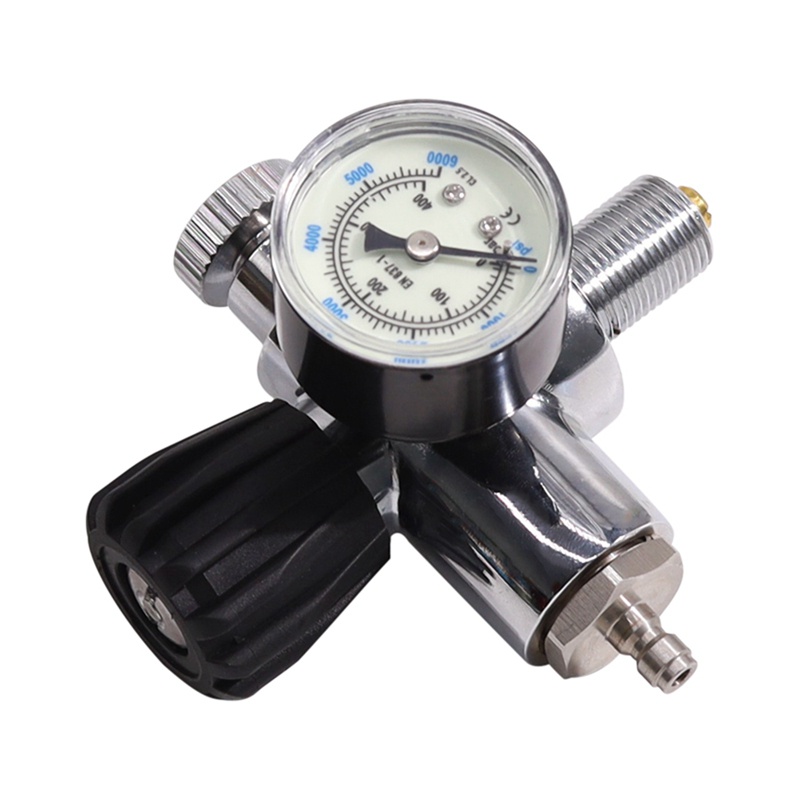 Bộ Chuyển Đổi Trạm Nạp Khí Với Đồng Hồ Đo 400 Thanh 6000Psi M18X1.5